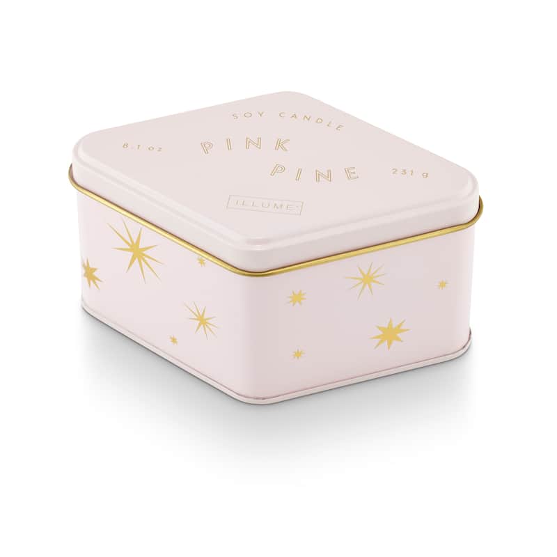 ILLUME Fa La Lovely Pink Pine Candle - Diamond Tin