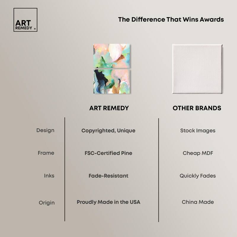 The Dreamer part II Canvas Set of 2 by Art Remedy, Gallery Wrapped