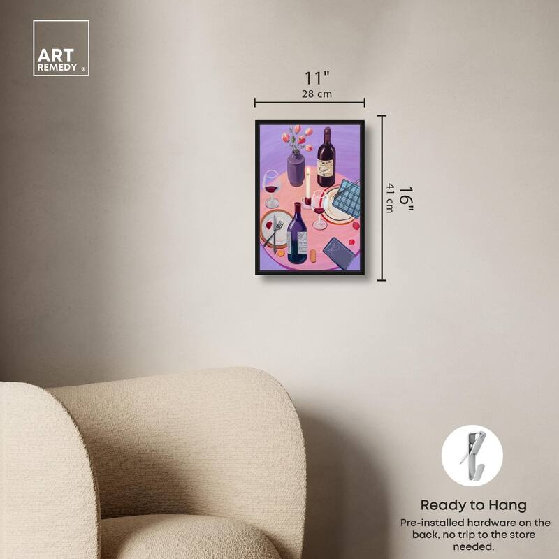 Lavender Haze Dinner Canvas by Art Remedy