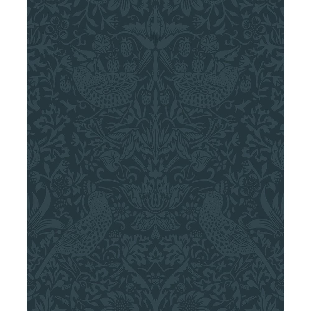 NextWall Tonal Bird Garden Peel and Stick Wallpaper