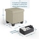 preview thumbnail 173 of 192, Empyrean Tuffted Folding Foot Rest Storage Ottoman Bench with Storage Bins