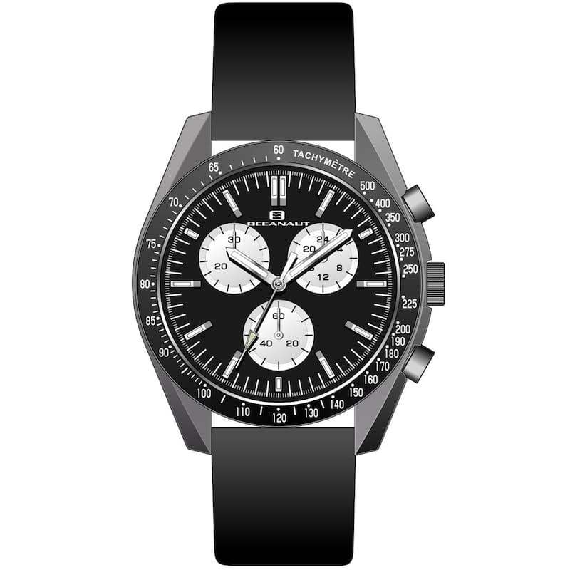 Oceanaut Men's Orbit Black Dial Watch - OC7581 - 6 (36)