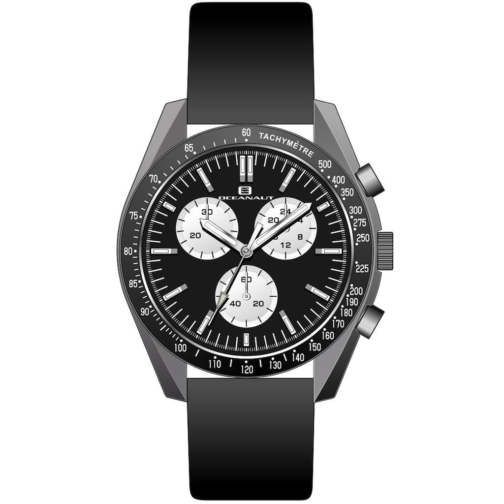 Oceanaut Men's Orbit Black Dial Watch - OC7581 - 6 (36)