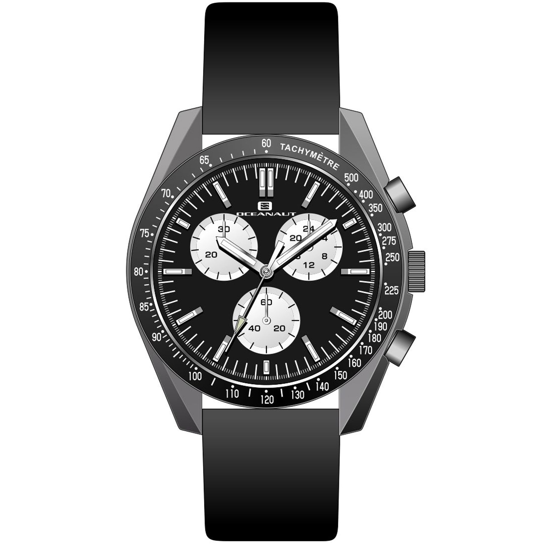 Oceanaut Men's Orbit Black Dial Watch - OC7581 - One Size