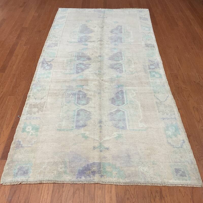 HERAT ORIENTAL Handmade Turkish Oushak Wool Rug - 4'11" x 10'5"