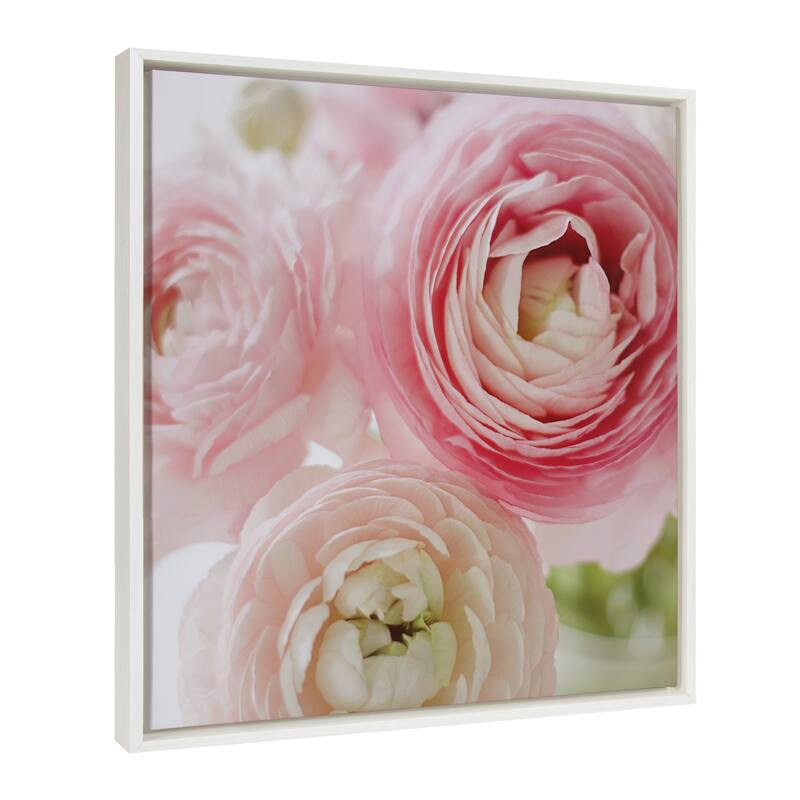 Kate and Laurel Sylvie Pink Dreams Framed Canvas by Kristy Campbell