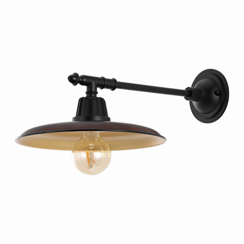 Jasper 12" Farmhouse Indoor/Outdoor LED Victorian Arm Sconce