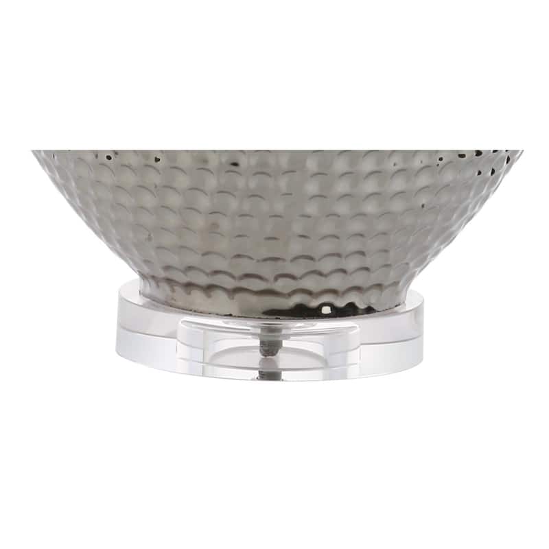 Hope 27" Ceramic LED Table Lamp, Chrome by JONATHAN Y