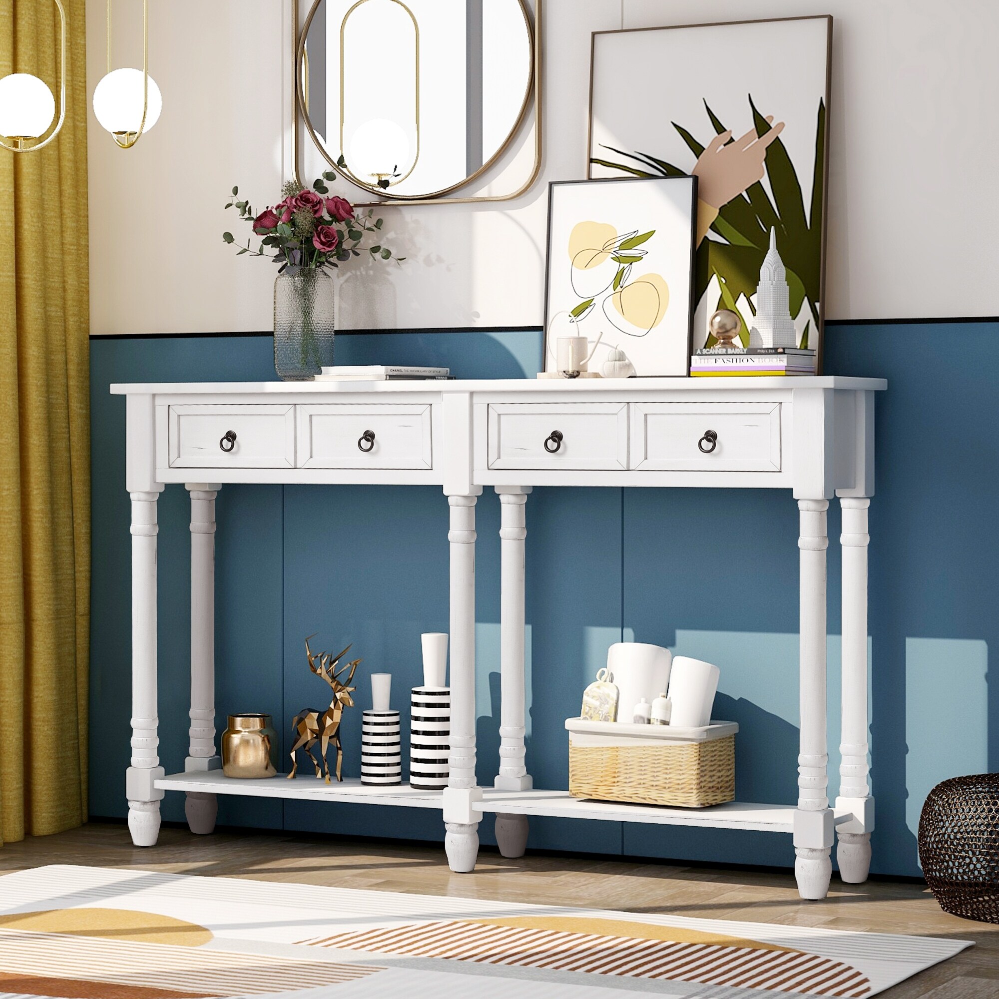 Accent console deals table with storage