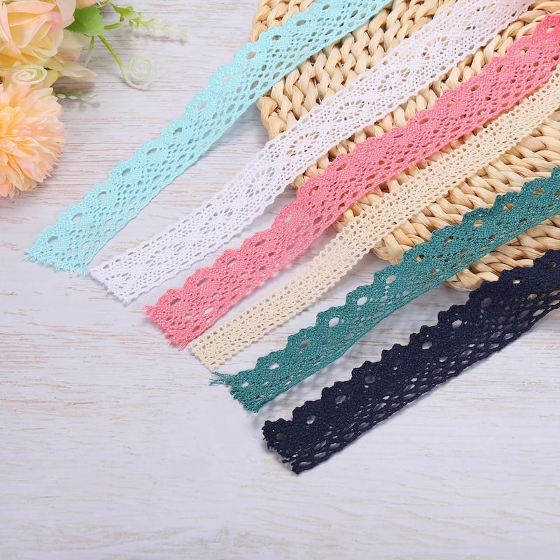 1.1 Inch Wide 10 Yards Cotton Lace Ribbon Lace Trim