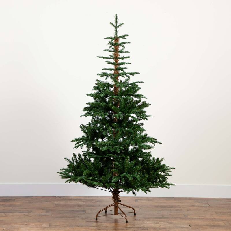Pre-lit Medium Idaho Mixed Fir Artificial Christmas Tree - 6’ - Warm White LED Lights - 6 Foot