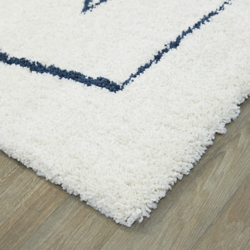Pavel Abstract Geometric Shag Area Rug