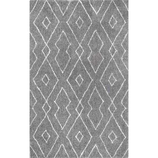 You ll love the gray white area rug at allmodern with great deals on modern decor products and fre white rug living room grey and white rug white rug bedroom. plush diamond lattice shag area rug