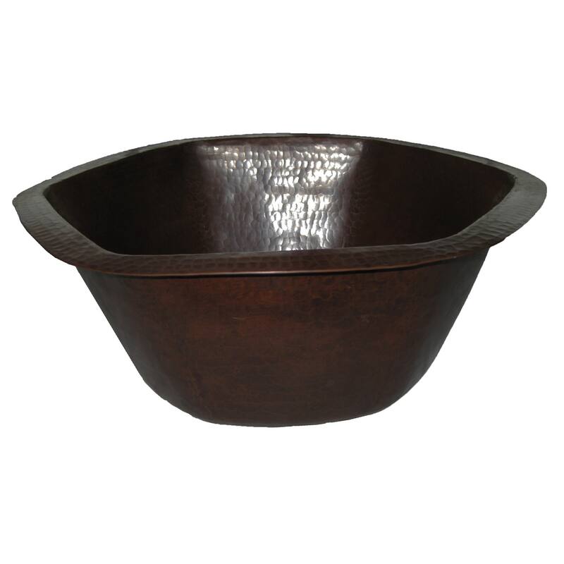 Miseno Hexagon 16" Copper Drop-In or Undermount Bar Sink