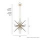 preview thumbnail 25 of 40, Hunter Jupiter Star Pendant - Entry, Dining Room - Mid-Century Modern, Sputnik