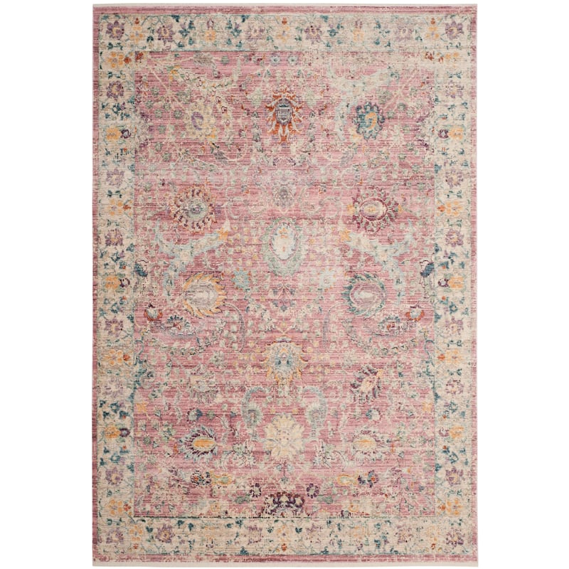 SAFAVIEH Illusion Kari Vintage Boho Oriental Viscose Rug with