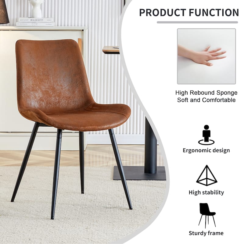 Dining Chair,Curved Widened Cushion Design for Comfort