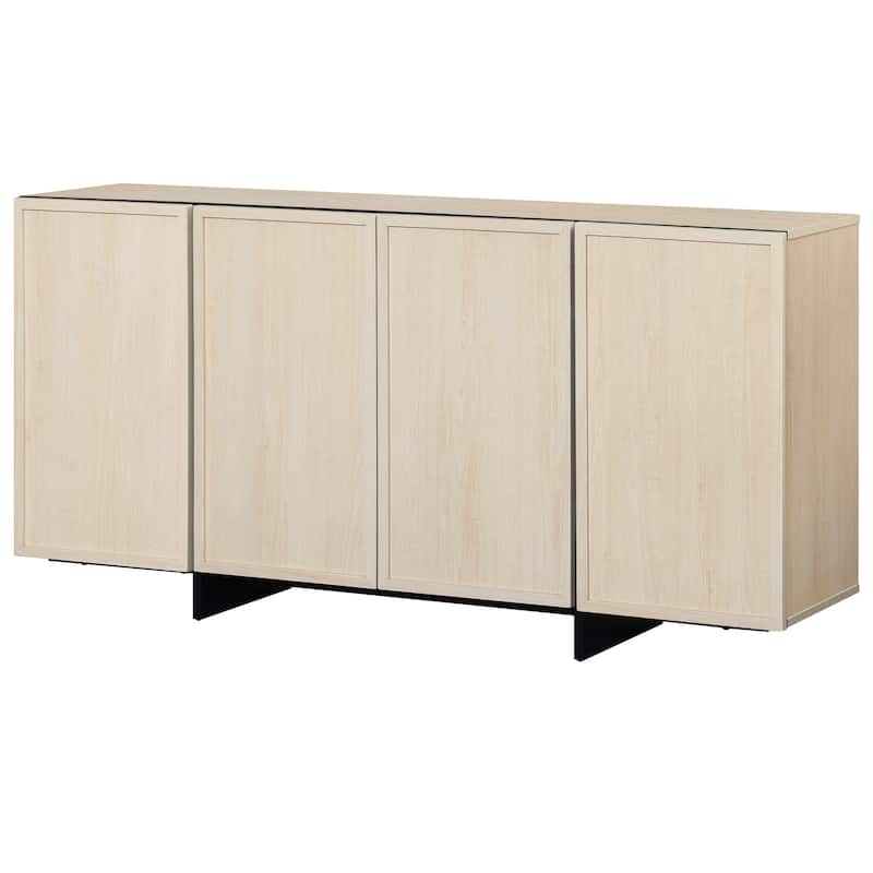 WAMPAT Buffet Cabinets, Modern Sideboard with Large Storage Space and T-Shaped Legs for Dinning Room, Kitchen