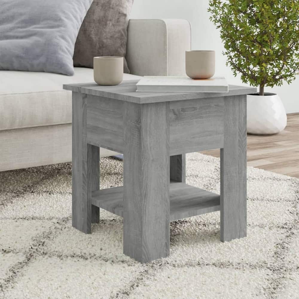 vidaXL Coffee Table End Table Sofa Table Living Room Furniture Engineered Wood - 15.7" x 15.7" x 16.5"