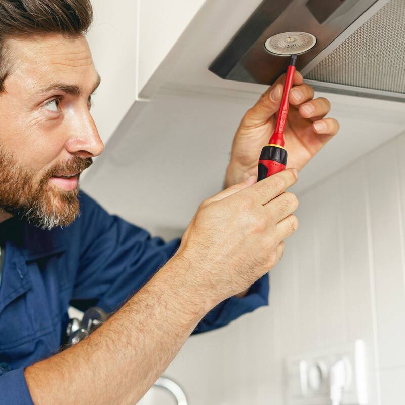 13 Piece Plastic Insulated Screwdriver Tool Set Ideal for Electricians or Industrial Technicians - 8.26" x 5.1" x 1.6"