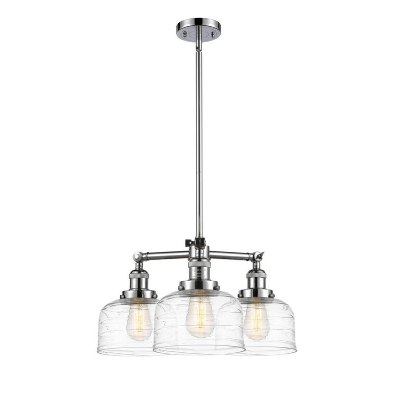 Innovations Lighting Bell 3 Light 22" Chandelier - Polished Chrome