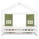 preview thumbnail 24 of 22, Kids Twin Playhouse Bed with 2 Storage Drawers, Wooden Bed Frame with Window Decoration for Girls & Boys, No Box Spring Needed