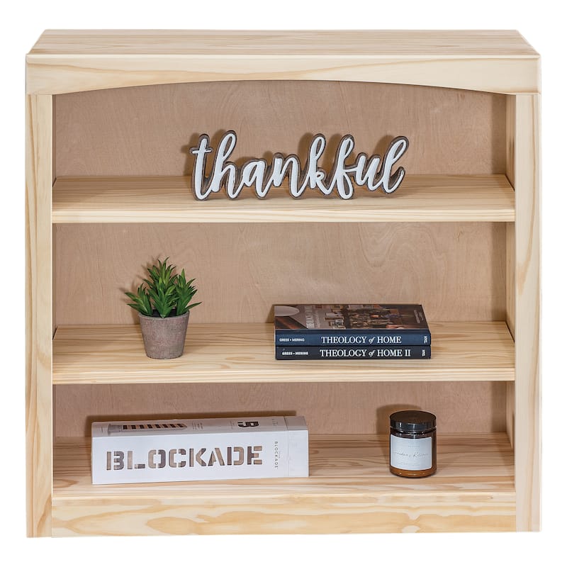 Arch+Haven Solid Wood Bookcase 30 x 30