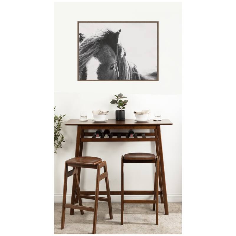 Kate and Laurel AA Noble by Alicia Abla Framed Canvas Wall Art Print