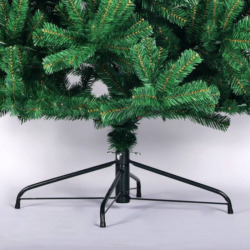 8ft, 7.5ft, or 6ft Unlit Artificial Christmas Tree with PVC Tips for Holiday Decor