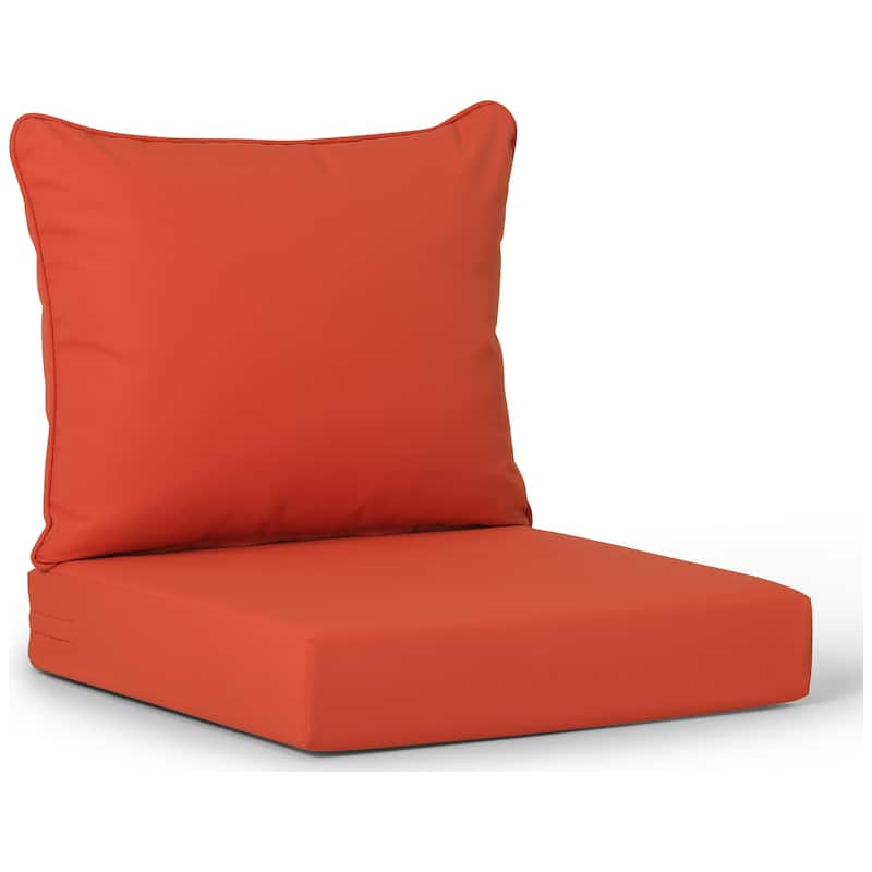 Polytrends Fading Free All Weather Poly Outdoor Deep Seating Cushion Set - Water Repellent