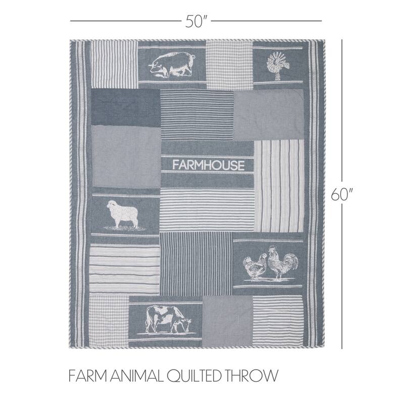 Sawyer Mill Farm Animal Throw