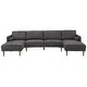 preview thumbnail 16 of 33, Oana Mid-Century Sectional Sofa with Chaise Lounge by iNSPIRE Q Modern