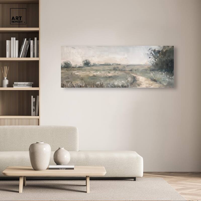 To the Meadow Panoramic Canvas by Art Remedy, Gallery Wrapped