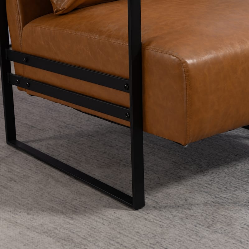 PU Metal Arm Chair
