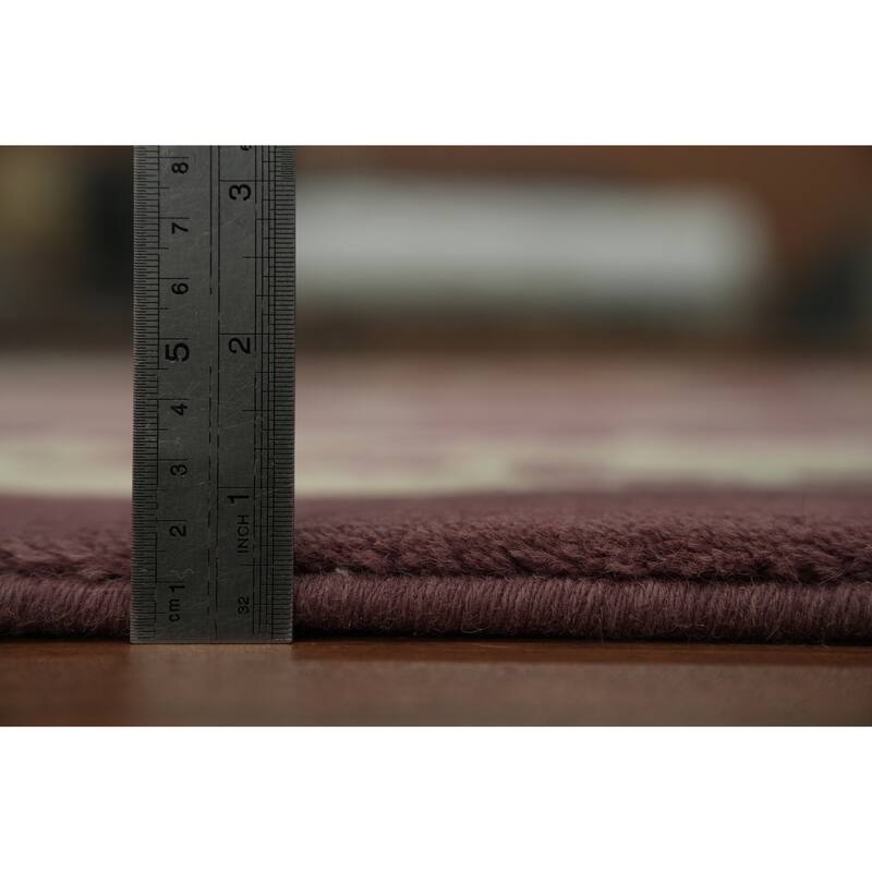 Hand Knotted Oriental 100% Wool Carpet Modern All-Over Purples Gabbeh Area Rug - 9' 1'' X 6' 2''