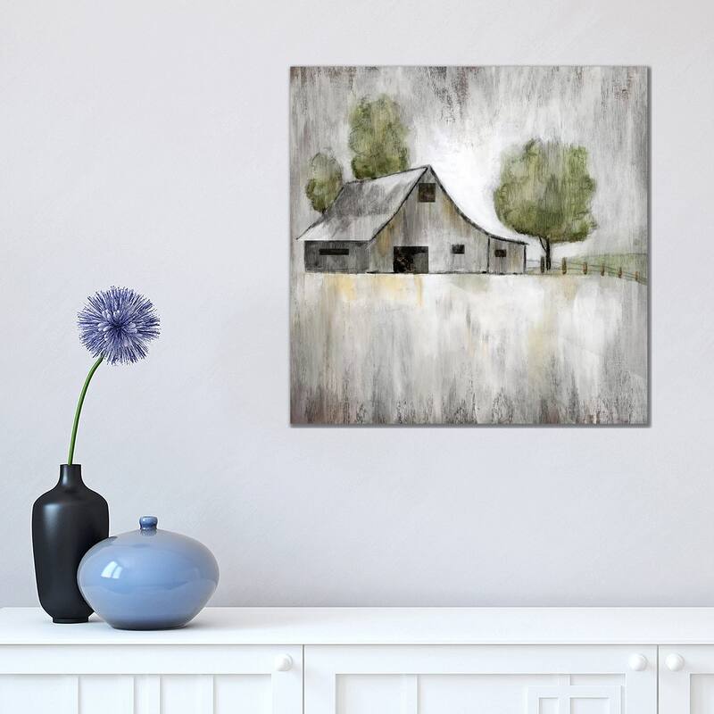 iCanvas "Weathered Barn" by Nan Canvas Print - 18x18x1.5