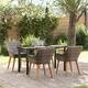 Option Gray 55.1 x 27.6 x 29.1 square table legs 4chair
