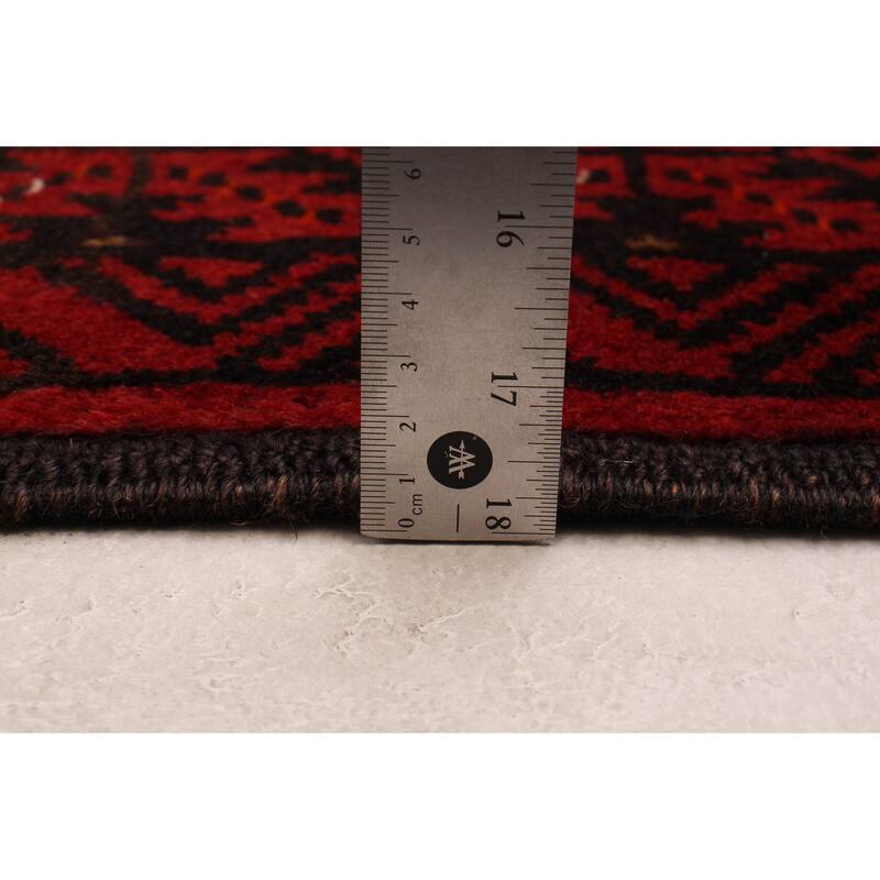 ECARPETGALLERY Hand-knotted Royal Baluch Red Wool Rug - 3'6 x 6'3
