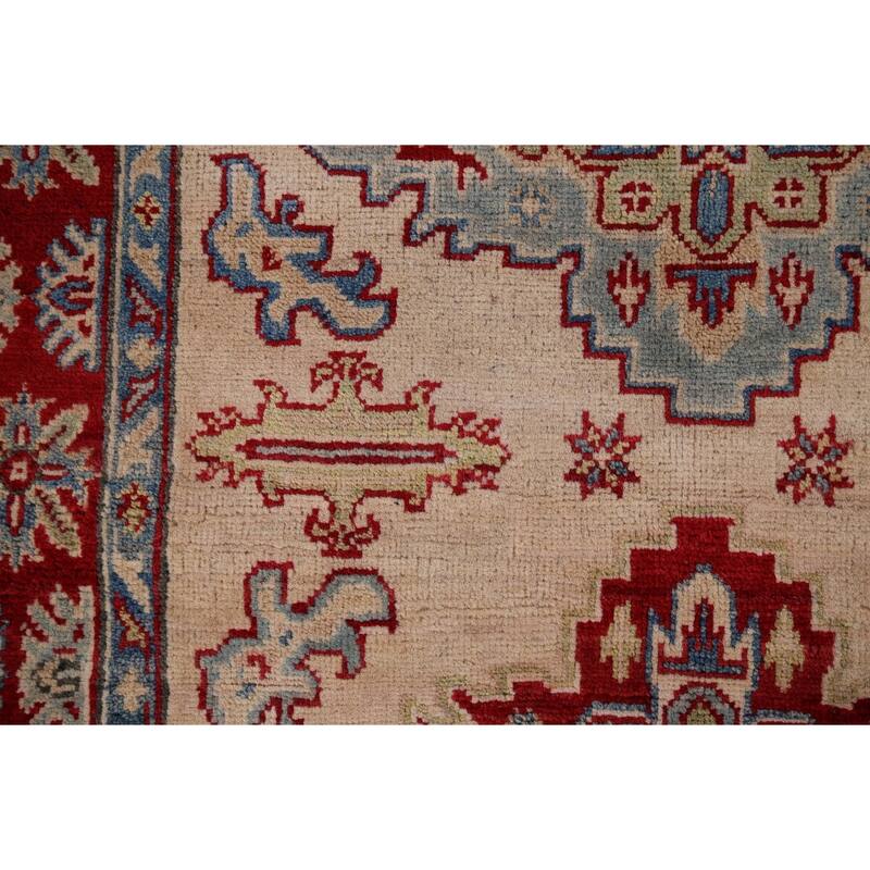 Kazak Accent Rug Hand-Knotted Wool Carpet - 3'5" x 5'4"
