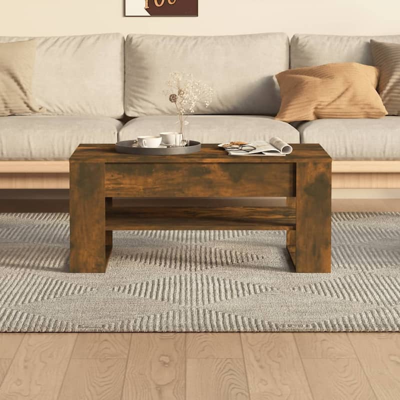 vidaXL Coffee Table multicolor 40.2"x21.7"x17.7" Engineered Wood