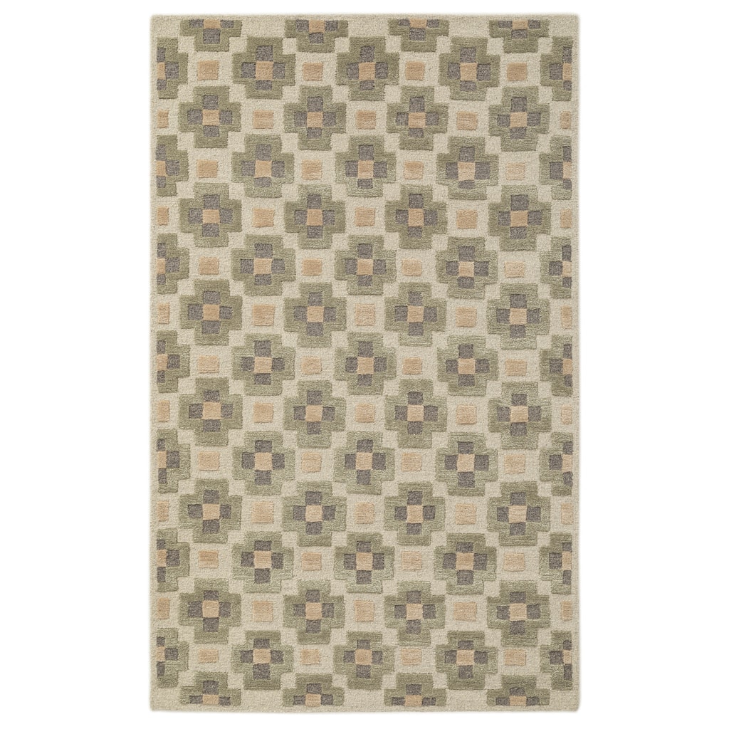Terra by Obeetee Retro Glamour Green Rug