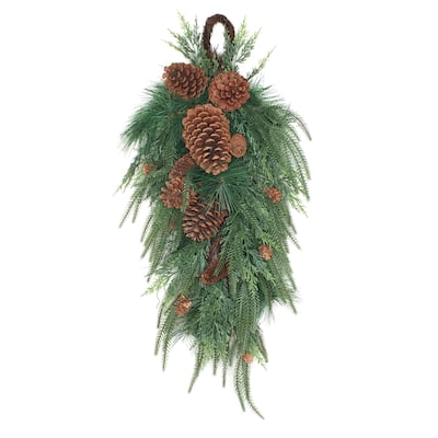 National Tree Company 32 in. Mixed Pine Christmas Teardrop - 32 in