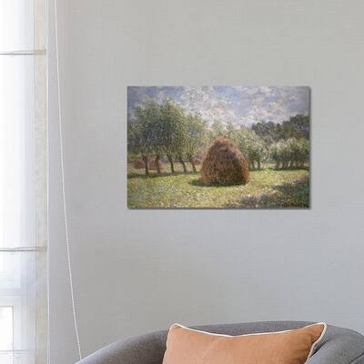 iCanvas "Haystacks at Giverny, 1893 " by Claude Monet Canvas Print