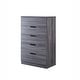 preview thumbnail 7 of 22, Furniture of America Marlone Contemporary Flush Base 5-drawer Chest