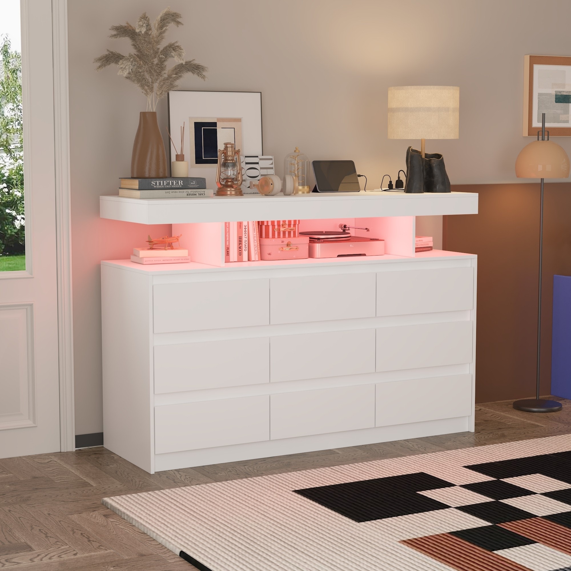 white gloss dresser Amerlife Kino 47.2