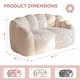 preview thumbnail 6 of 22, Loveseat Floral Shaped Bean Bag Sofa