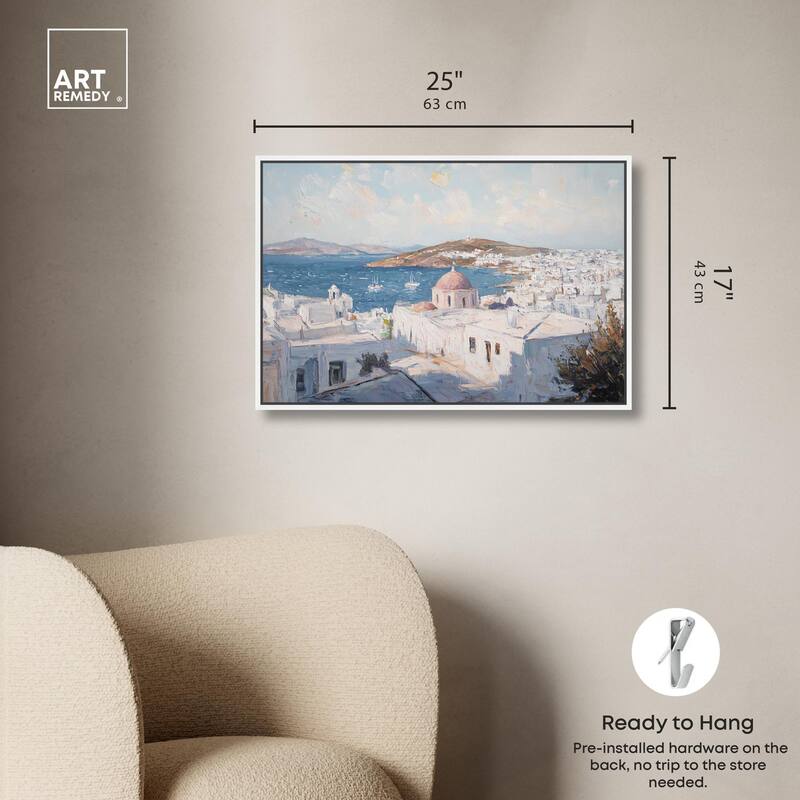 Early Morning Greece Canvas by Art Remedy