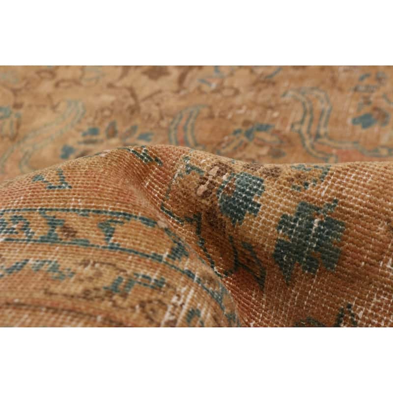 ECARPETGALLERY Hand-knotted Antalya Vintage Light Copper Wool Rug - 8'1 x 13'0