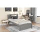 preview thumbnail 9 of 25, Modern Simple Wood Platform Bed Frame with Headboard, Footboard and Wood Slat Support for Bedroom No Box Spring Needed