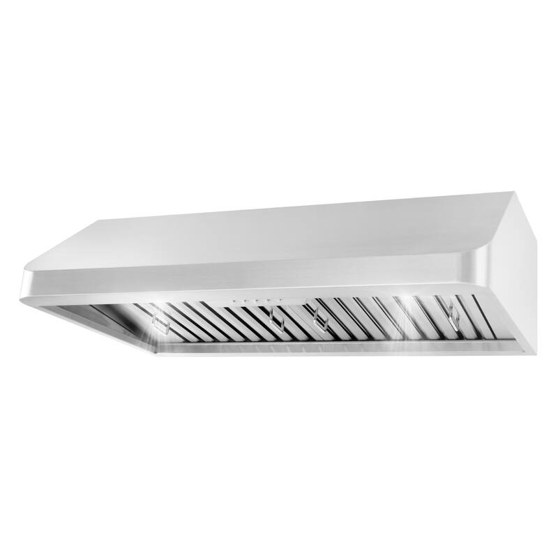 Cosmo 36 in. Ducted Under Cabinet Range Hood in Stainless Steel with Push Button Controls, LED Lighting and Permanent Filters